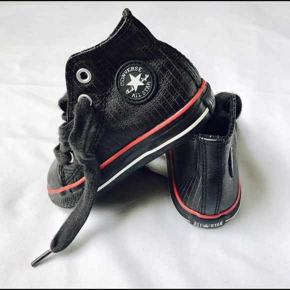 Converse All Star High Top Pin Stripe Black 5 - Picture 3 of 5